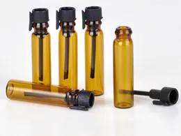 Perfume Bottle Refillable Amber 1ML ROLL ON fragrance Parfum GLASS BOTTLES ESSENTIAL OIL Perfumes Bottling b700