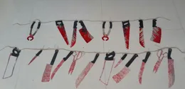 Halloween prop haunted house decor torture bloody Body tools Severed Body Parts garland banner Gory Party Hanging Decoration festive supply