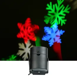 Roterande RGB-projektion LED-laserlampor, mångfärgad med 4 pcs switchable mönsterlins till födelsedag, semester, bröllop, fest, barnrum