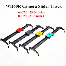 Freeshipping Double-track Design WH60R 60CM ( 23.6-Inch ) Portable DSLR DV Camera Damping Track Dolly Slider Video Stabilizer System
