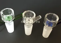 2016 Glass bong Blass bowl Star Screen Bowl Green 14mm 18.8mm Dry bowl tobacco bowl smoking pipes colorful