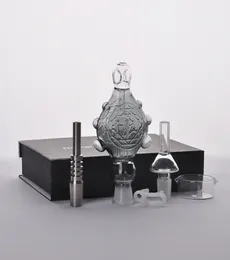 No.ag204 Nector Collector Set Caja de regalo Accesorios para fumar Pipas de agua El más nuevo Hookah Reciclador Percolador Bongs de vidrio Dabs 14 mm jiont