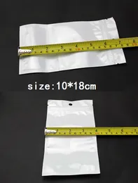 10 * 18cm CLEAR + WHITE PEARL Plast Poly Opp Packing Zip Lock Retail Packages USB Jewelry PVC Bag 6 * 10 7 * 10 7.5 * 12 9 * 16