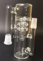 2016 Ny stil Ash Catcher 14mm eller 18mm Joint Size Perc Ashcatcher Inline Recycler Percolater för glas Vattenrör Glas Bongs