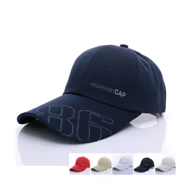 Wiosna Lato Outdoor Golf Męskie Kapelusz Płótno Sport Snapbacks Regulowana Czapka Z Dostępna Dalsze Brim Brim Sun Hat Male Casual Snap Backs Cap GH-72