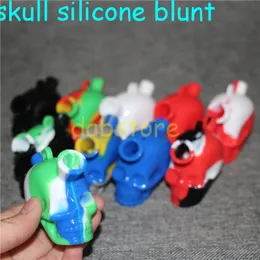 Nowy projekt Silicone Blunt Mini Travel Bongs Water Rury Dab Rig Silikonowe Bubbler Oil Rury szklane Rury wodne 5 ml silikonowe przezroczyste pojemniki