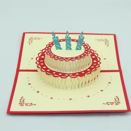 3d greeting card birthday cake cards bessing cards pop up greeting card creative greeting cards