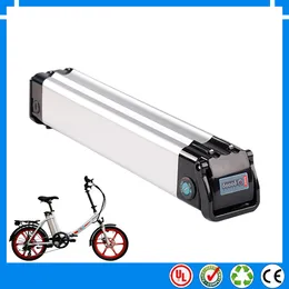 EU US No tax silver fish 36V 14.5Ah li-ion battery ebike battery for electric bike with battery charger