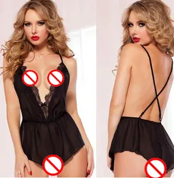 2016 New Hot New Sexy Lingerie lady print perspective Sexy Lingerie One-Piece Lace Dress Sleepwear Nightwear Babydoll Jumpsuit