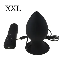 massaggiatore sessualeSuper Big Size 7 Modalità Vibrante Butt Plug in silicone Grande vibratore anale Enorme anale unisex Giocattoli erotici Prodotti del sesso L XL XXL