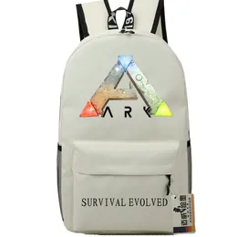 Ivoire Steam ARK sac à dos Lettre sac d'école Survival Evolved daypack Vente chaude cartable Nouveau jeu pack jour