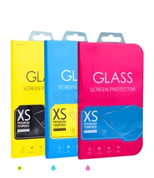 Premium Hartred Glass Screen Protector Box dla iPhone 8 Papierowy ekran Papierowy Ochronna Folia Pudełko z darmową wysyłką