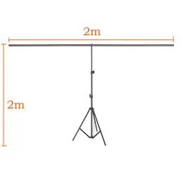 Freeshipping fotografia tło obsługę tła System Stand Metal z 3 zaciskami 200 cm x 200cm