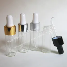 300Sets x 10ml 10cc 1 / 3oz Wyczyść szkło E-sok butelki z kroplami przezroczyste szklane szklane fiolki pojemniki 15ml Avialable