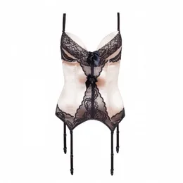 Corset Bustier Femme Grande Taille – Dentelle, Mesh, Style Bandage | Lingerie Sexy, Sous-vêtement Mode, Pour Tenue Soirée - 7