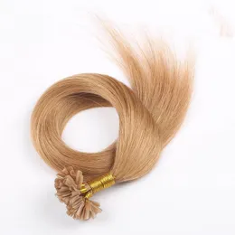 Grade 7akeratin Indian Remy Human Hair 100g Pack 1G S 200s Kolor partii 613 U Tip Włosy Bezpłatne zrzucanie Tanglefree