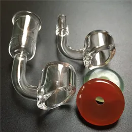 New Quartz Banger Carb Cap with 10mm 14mm 18mm Male Female Quartz Domeless Nail Natural Jade Ball Carb Caps for Glass