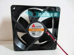 Ny original Y.S.Tech FD241238HB 12038 0.36A 120 * 120 * 38mm 24V 2 Wire Inverter Fan