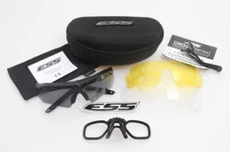 نظارات عالية الجودة Crossbow Outdoor Sports Army Proof-Problet Goggles Sunglasses 3 Lens Original Retail Box Eyewear Free Shipp