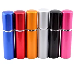 New Arrival Metal Fashion 5ML Deluxe Travel Refillable Mini Atomiser Spray Perfume Refillable Bottle 5 Colors