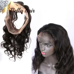 Body Wave 360 ​​Spetsband Frontals Hair Back Lace Frontal Stängning med naturlig hårfäste Babyhair Julienchina Bella