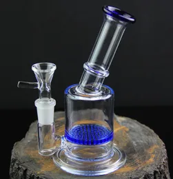 Ny 6 tum hög honeycomb Perc glas bong bong vattenpipor perkolator bubblare vattenpipa honeycomb perc