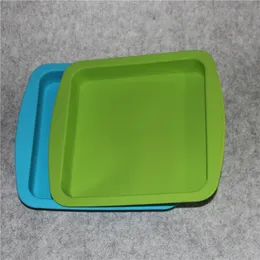 Nonstick Wax Containers Silikonowe pudełko 5ml kontener krzemowy słoiki DAB narzędzie do przechowywania Słoik Olejek Square Silikonowa taca 8 '' PAN