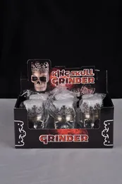 Hot Sale King Crown Metal Tobacco Herb Grinder Skull Shape Metal Tobacco Grinder Herb Smoke Grinders Metal Size 75mm * 40mm Wholesale
