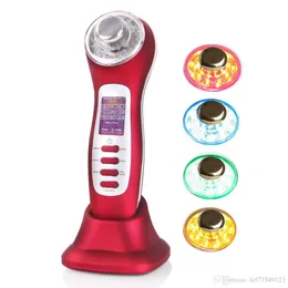 7 in 1 Ultrasonic Galvanic ION LED Light Photon Therapy vibration massager Acne Removal Personal Care Appliances