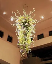 Spedizione gratuita Lampadario in vetro di Murano soffiato a bocca a Dubai Stile turco Soffitto alto Hotel Home Decor Lampadario in cristallo su misura