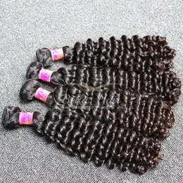 Brand Hair! 2pcs/Lot 10-24 inch Grade 9a Unprocessed Deep Wave Indian Original Human Hair Extensions