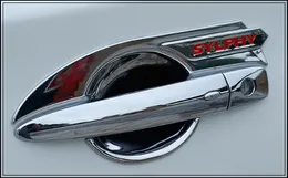 Wysokiej Jakości ABS Chrome 4 SZTUK klamki Dekoracja Miska z logo dla Nissan Sylphy / Sentra 2016-2018