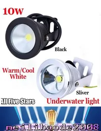 Aluminium LED-lampor LED Undervattenslampa LED 10W 12V Aquarium Fountain Pool Lampa Ljus IP68 Vattentät Varm / Cool Vit Ljus Myy