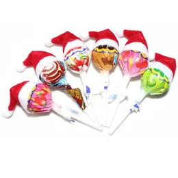 2016 New Arrival Mini Santa Claus Hat Christmas Xmas Holiday Lollipop Top Topper Decor Hot