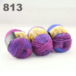 colorful hand-knitted wool line segment dyed coarse lines fancy knitting hats scarves thick line Blue lilac Pale Pink 522-813