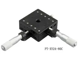 PT-XY24-80C / R / L XY軸手動リニアステージ、手動局、手動プラットフォーム、光スライディングテーブル