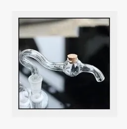 Bacheca in sughero con pentola a doppio uso, accessori per narghilè all'ingrosso, pipe Piattaforma petrolifera in vetro Bubbler Bong in vetro, colore random de