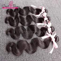 9a Billiga Weave 3pcs / lot grossist Toppkvalitet Human Hair Body Wave Indian Hair Grade 9A Premium Quality Virgin Hair Buntlar för Greatemy®