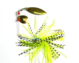 Hengjia 19.8g / 0.7oz spinner bete, fiske locka skedar färskvatten grunt vatten bas walleye crappie minnow spinnerbait lockar 20ps