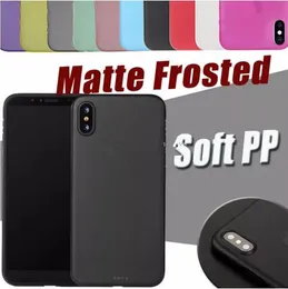 0.3mm Ultra Thin Slim Matte Frostat Telefonväska Fullt täckt Transparent Flexibelt PP-lock för iPhone 11 Pro Max X XS XR 8 7 6 6S plus