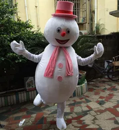 2017 Fabriks direktförsäljning Jul Snowman Mascot Kostym Anpassad Kostym Halloween Mascot Fancy Dress Carnival Costume Gratis frakt