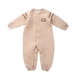 2017 neue Ankunft Top-Qualität Kinderbekleidung Baby Strampler Winter Clip Baumwolle warm langärmelige Klettern männliche Baby verbundene Kleidung