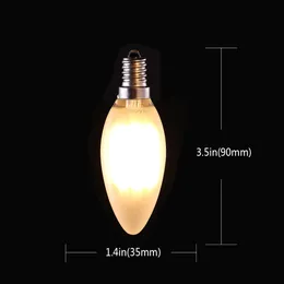 Acheter 10 pièces E14 LED ampoule de bougie blanc froid blanc chaud 5W non  variable petite vis Edison ampoules LED pour lustres appliques-220V