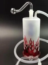 Flame spray painted --glass hookah smoking pipe Glass gongs - oil rigs glass bongs glass hookah smoking pipe -