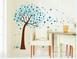 2016 home decor decals Poster house Sticker Removable vinyl wall stickers blue Peach Tree large Wall paste