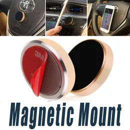 Stick Magnetic Car Phone Holder Universal Mini Mobiltelefon Bilmonteringar med låda Förpackning för iPhone 7 8 Samsung Smartphones GPS-enheter