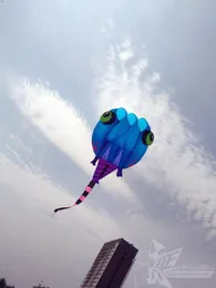 3D 8SQM Açık Mavi 1 Line Stunt Parafoil Sihirbazı Tadpole Güç Spor Uçurtma Açık Oyuncak