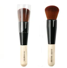 Brun kosmetika Full täckning ansiktsborste - Högkvalitativ - Skönhet Makeup Brushes Blender DHL Gratis frakt