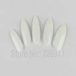 Wholesale-New Arrivals salon DIY natural acrylic nail tips, full cover false stiletto nails,500 pcs+100 pcs fake nail,free shipping