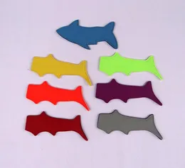 200 SZTUK Lody Rękaw Dla Środowiskowych Shark Shape Pure Color Popsicle Uchwyt Neoprenu Pop Hospisteers Narzędzia SN4431